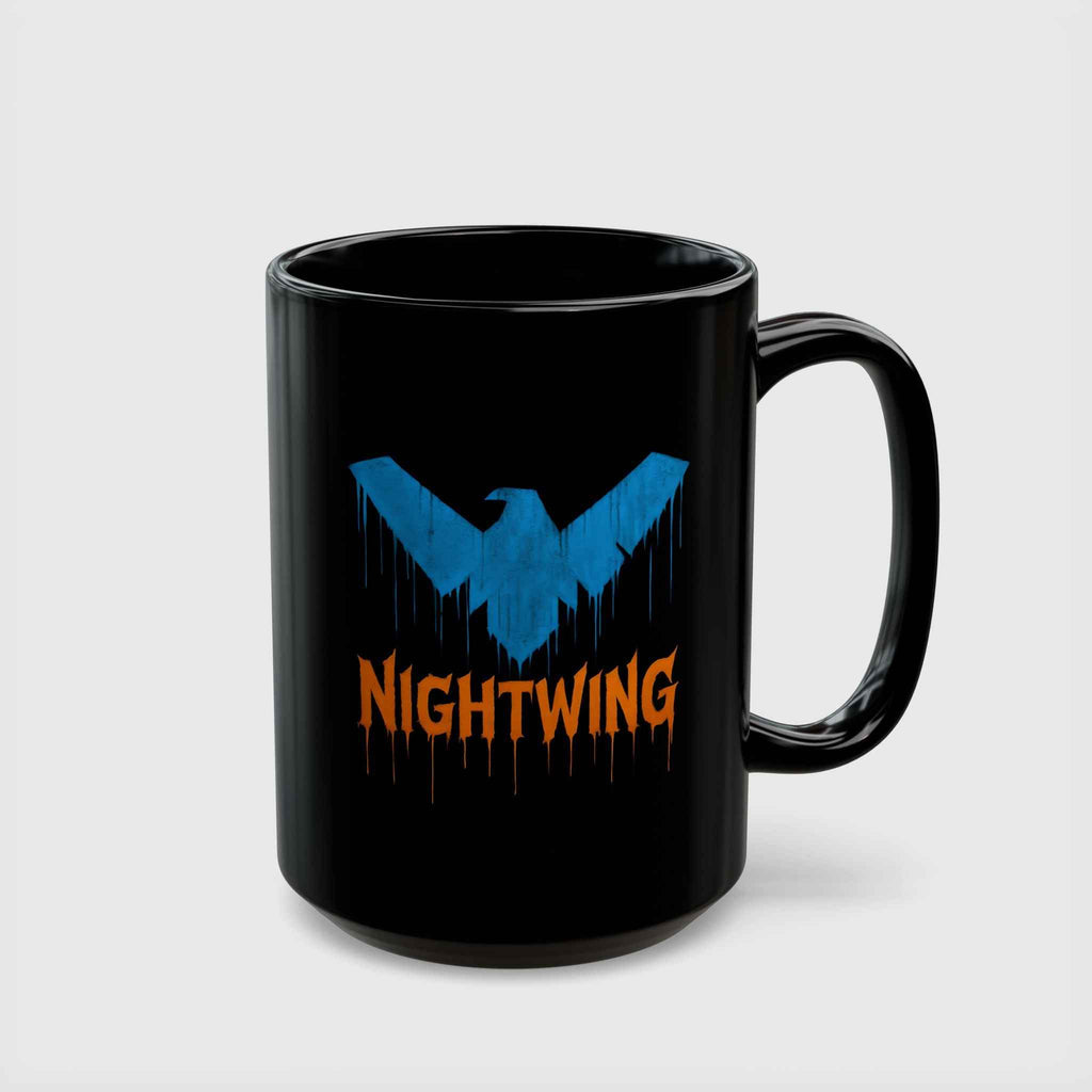 Dick Grayson Nightwing Dripping Grunge Coffee Mug