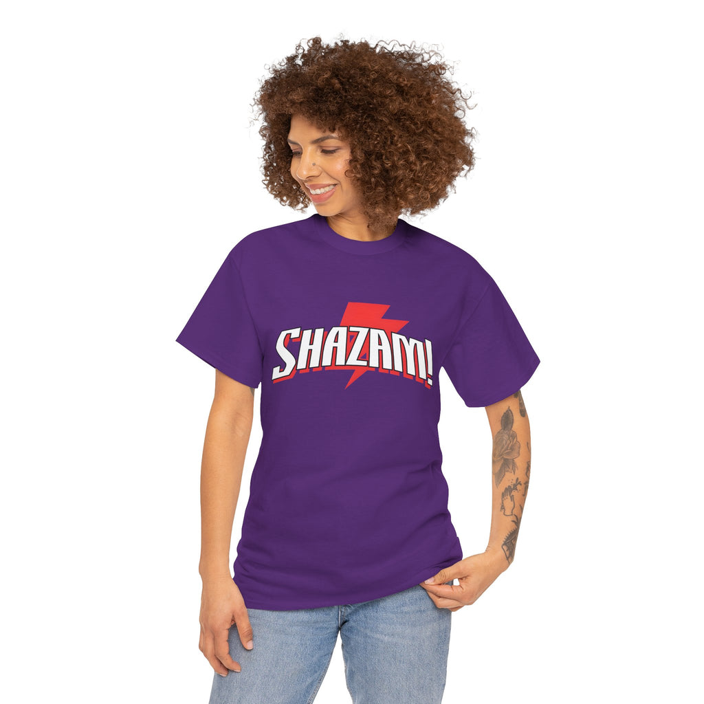 Shazam! Lightning Logo T-Shirt — Retro Comic Superhero Tee