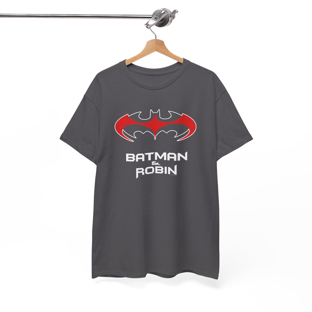 Batman & Robin 1997 Red Bat Emblem T‑Shirt - Batfamily shirt - George Clooney 90s Batman movie shirt