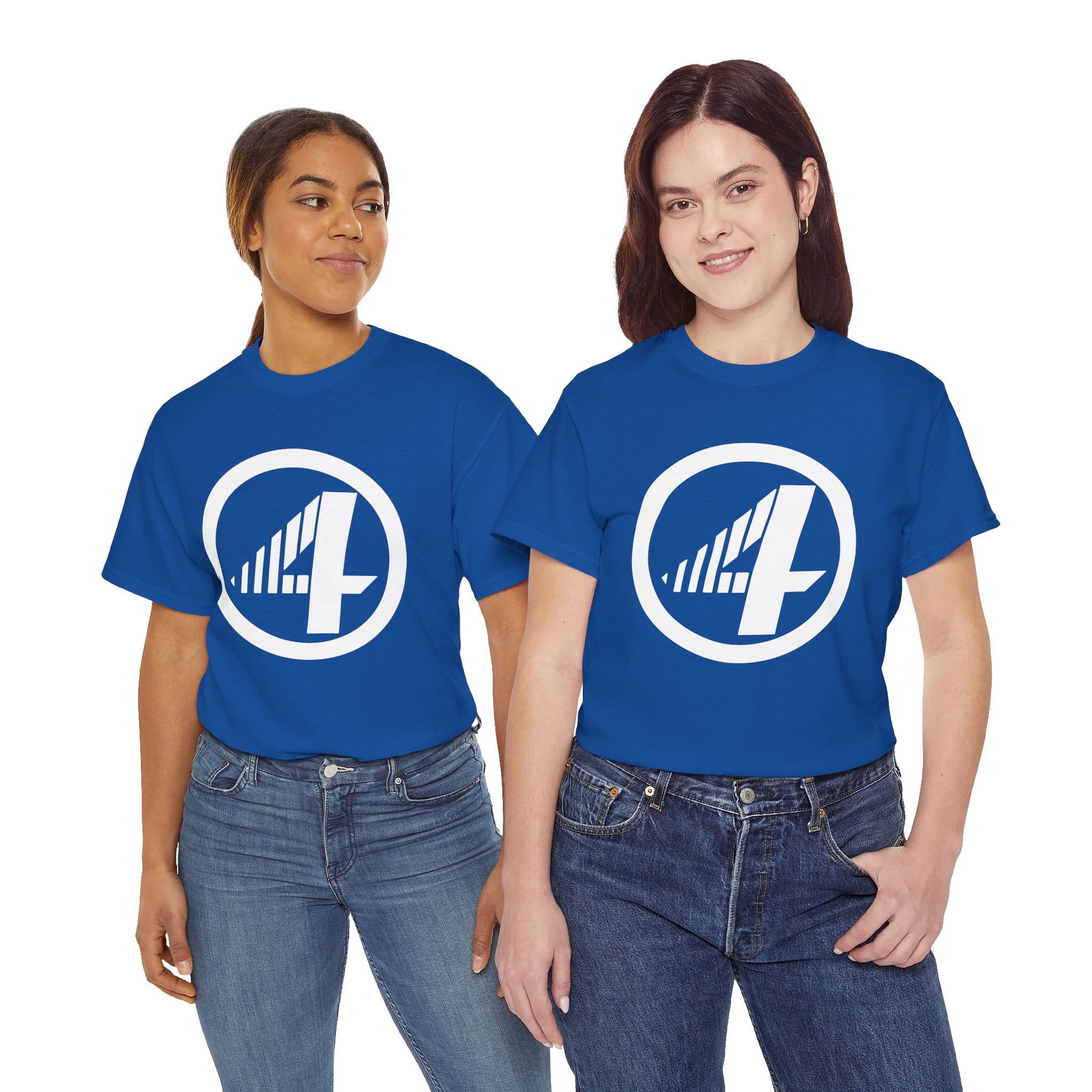 Fantastic Four Retro Logo T-Shirt — Minimalist Vintage Superhero Tee
