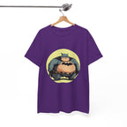 Funny Chubby Bat Hero T‑Shirt — Cute Fat Batman Parody Tee