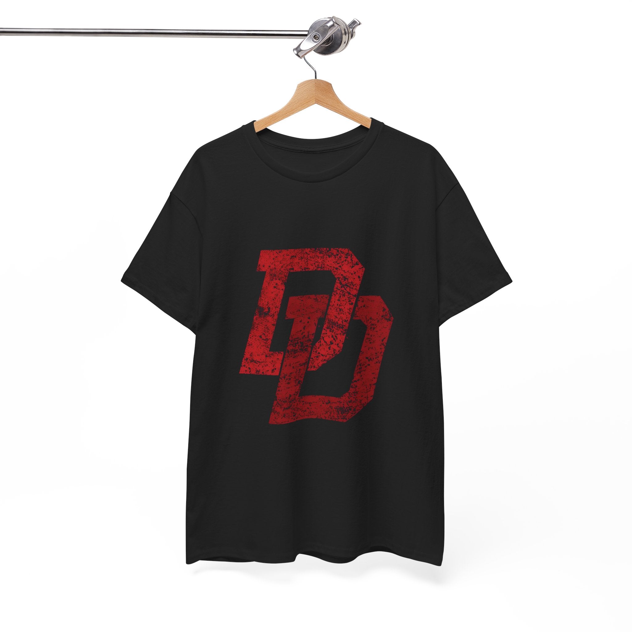 Marvel Daredevil movie Logo T‑Shirt — Distressed DD Superhero  unisex Tee