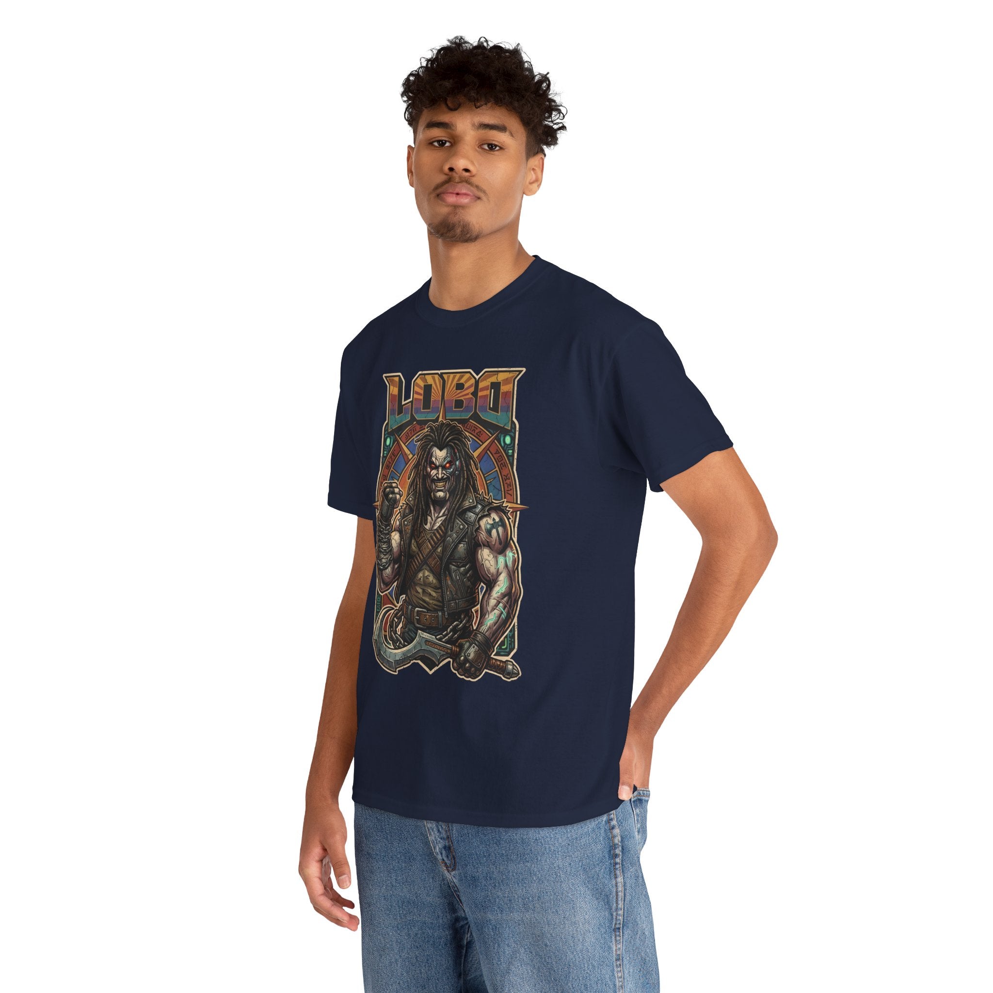 Lobo Warrior Graphic Tee – Jason Momoa’s DCU Czarnian Bounty Hunter T‑Shirt