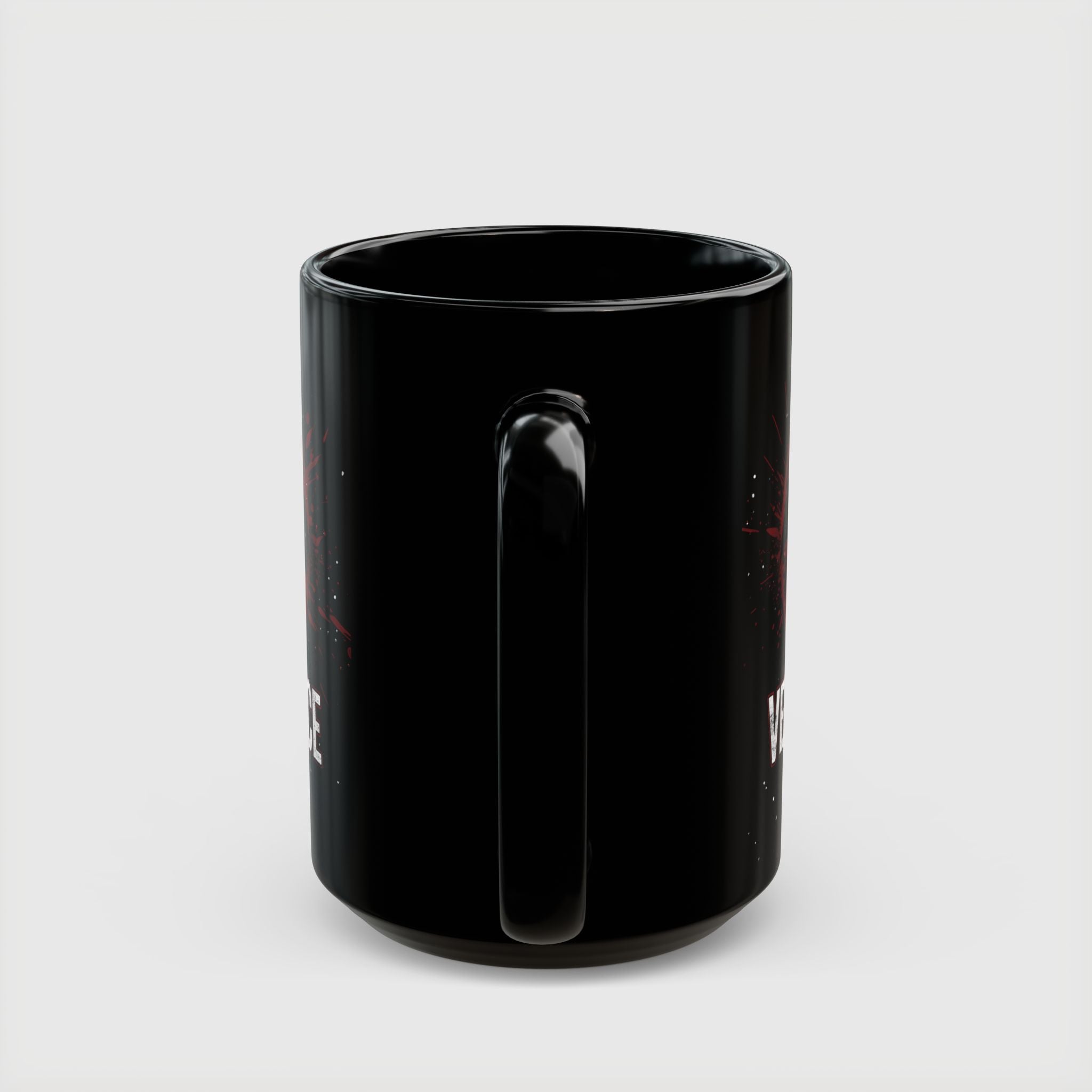 Batman Vengeance Blood Splatter Black Ceramic Mug - Drkheroz