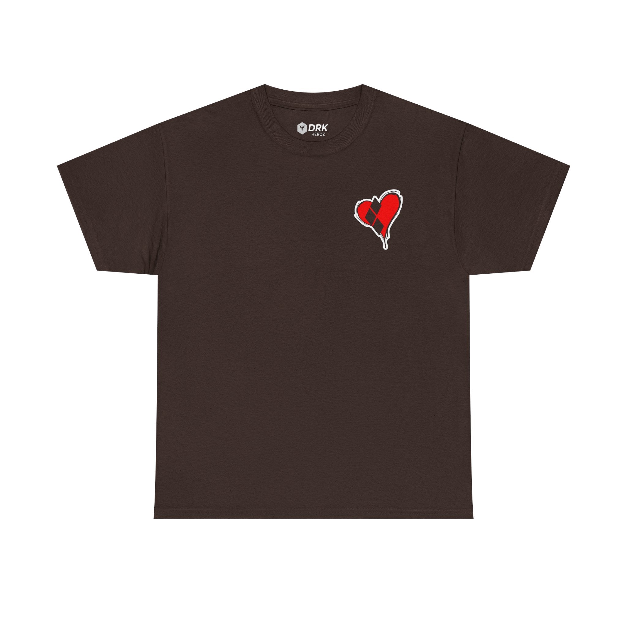Harlequin Heart Tee — Joker-Inspired Playing Card Graphic T-Shirt