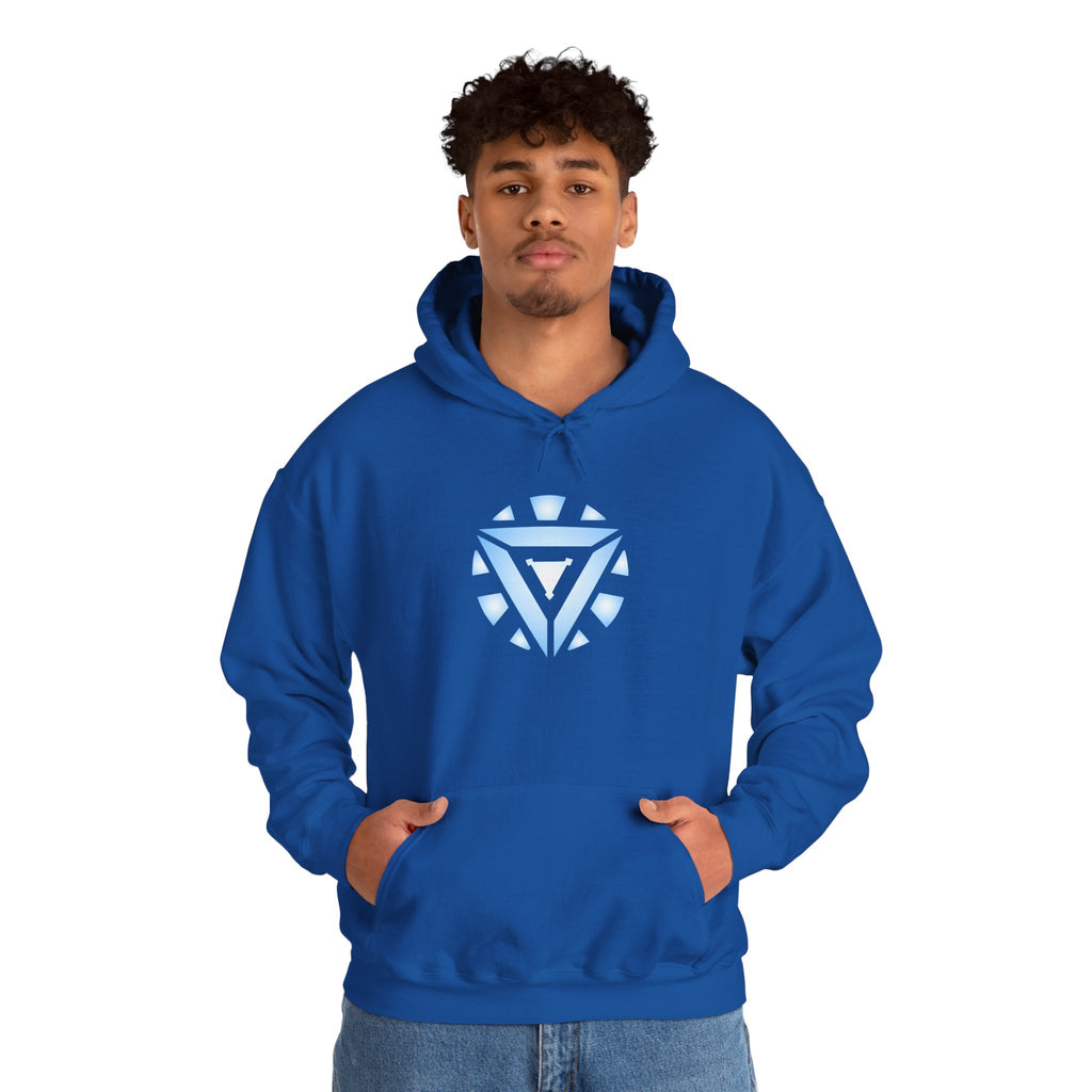 Iron Man Arc Reactor Hoodie — Glowing Iron Man Chest Emblem