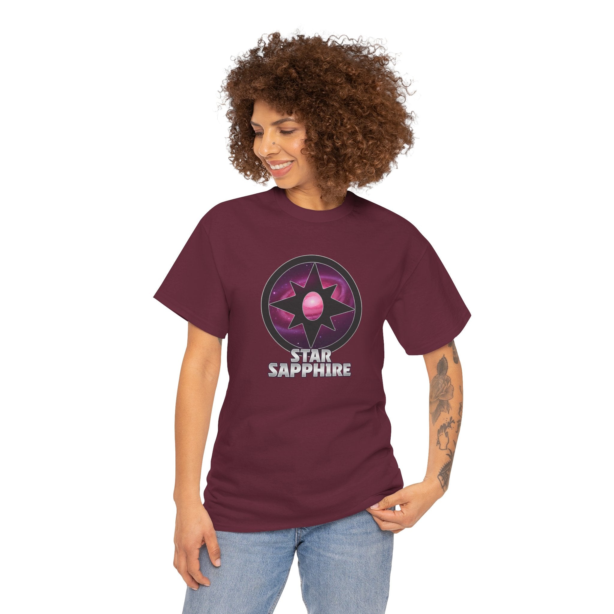 Teen Titans Star Graphic Tee — DC Star Sapphire Gem Logo T-Shirt