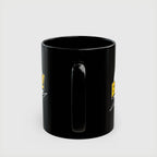 Bazinga! Retro Comic Black Ceramic Mug — 11oz & 15oz