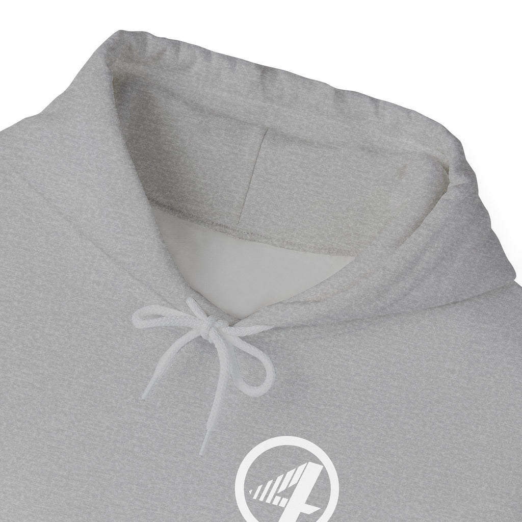 Fantastic Four Retro Logo Hoodie — Minimalist Vintage Comic Pullover