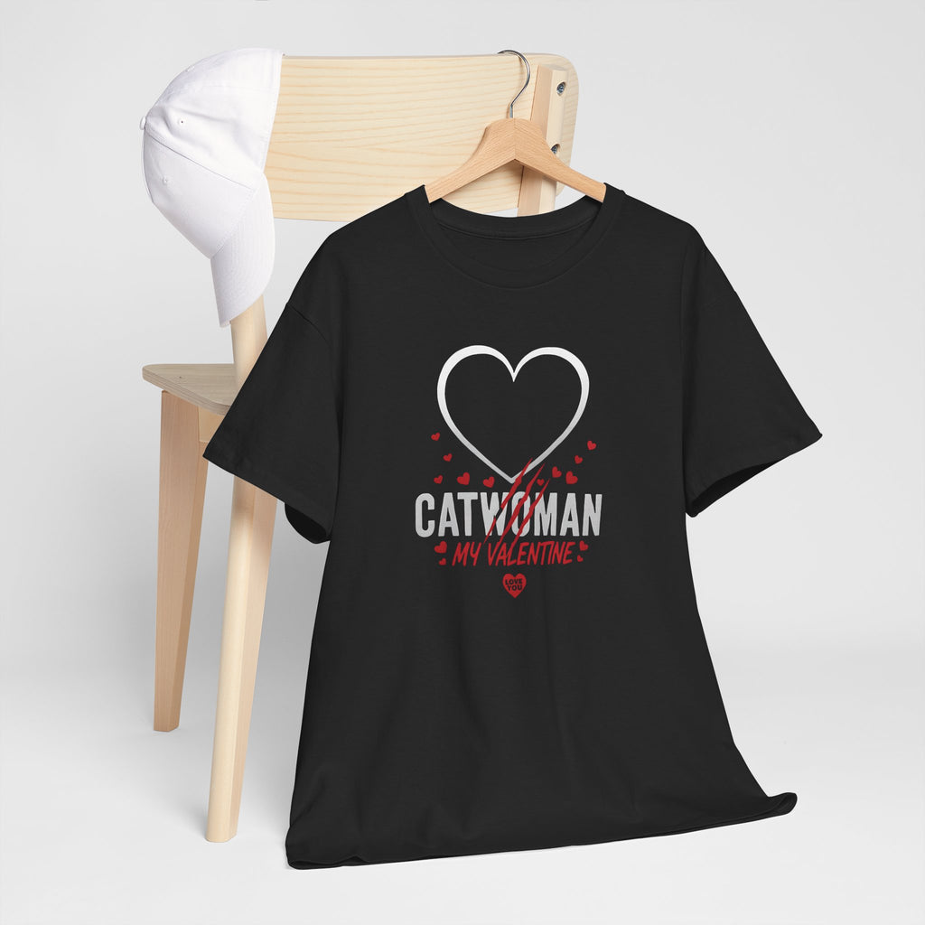 Catwoman My Valentine T-Shirt – Heart & Paw Romantic Valentine's Tee