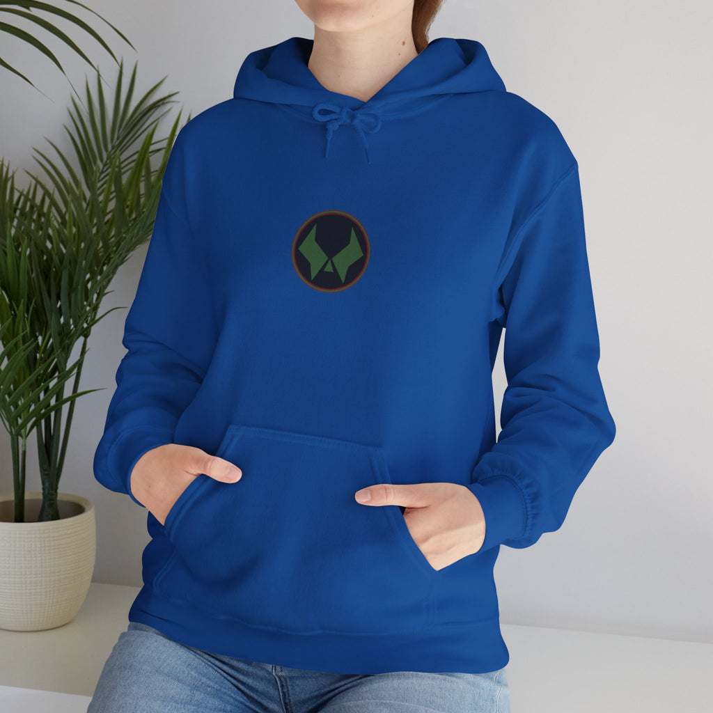 Doctor Doom Avengers Hoodie — Villain Portrait & Back Text Graphic