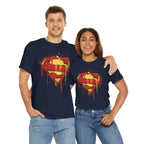 Superman Graffiti Dripping S Shield Black Unisex T-Shirt