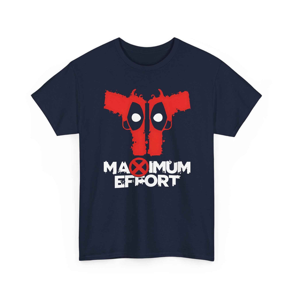 Deadpool "Maximum Effort" Gun Eyes Unisex Graphic Tee
