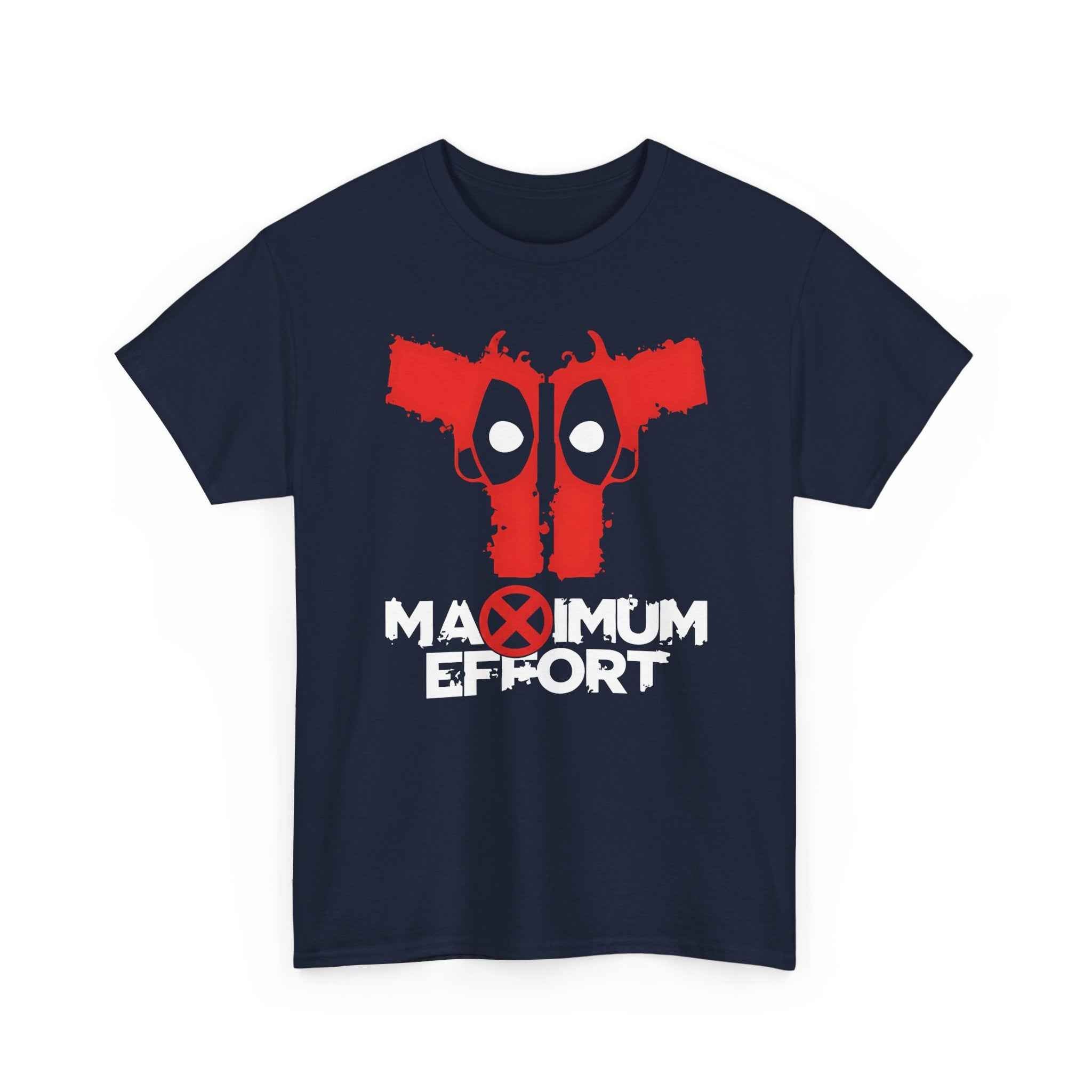 Deadpool "Maximum Effort" Gun Eyes Unisex Graphic Tee