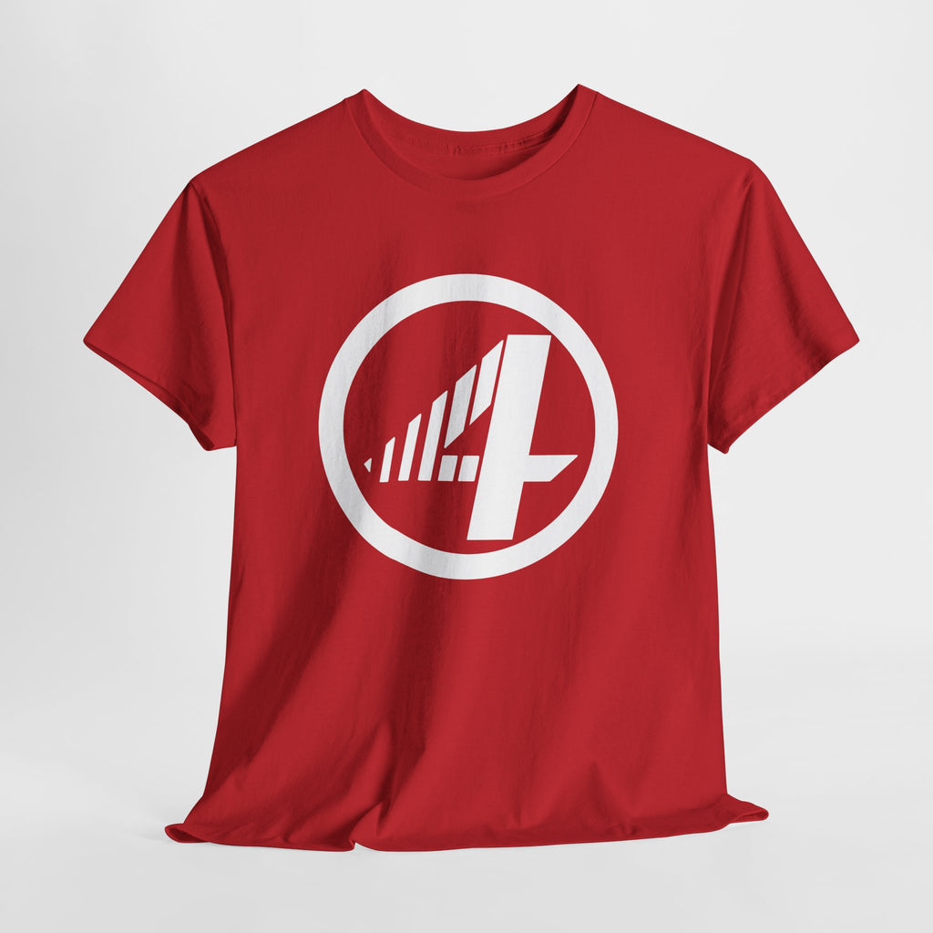 Fantastic Four Retro Logo T-Shirt — Minimalist Vintage Superhero Tee