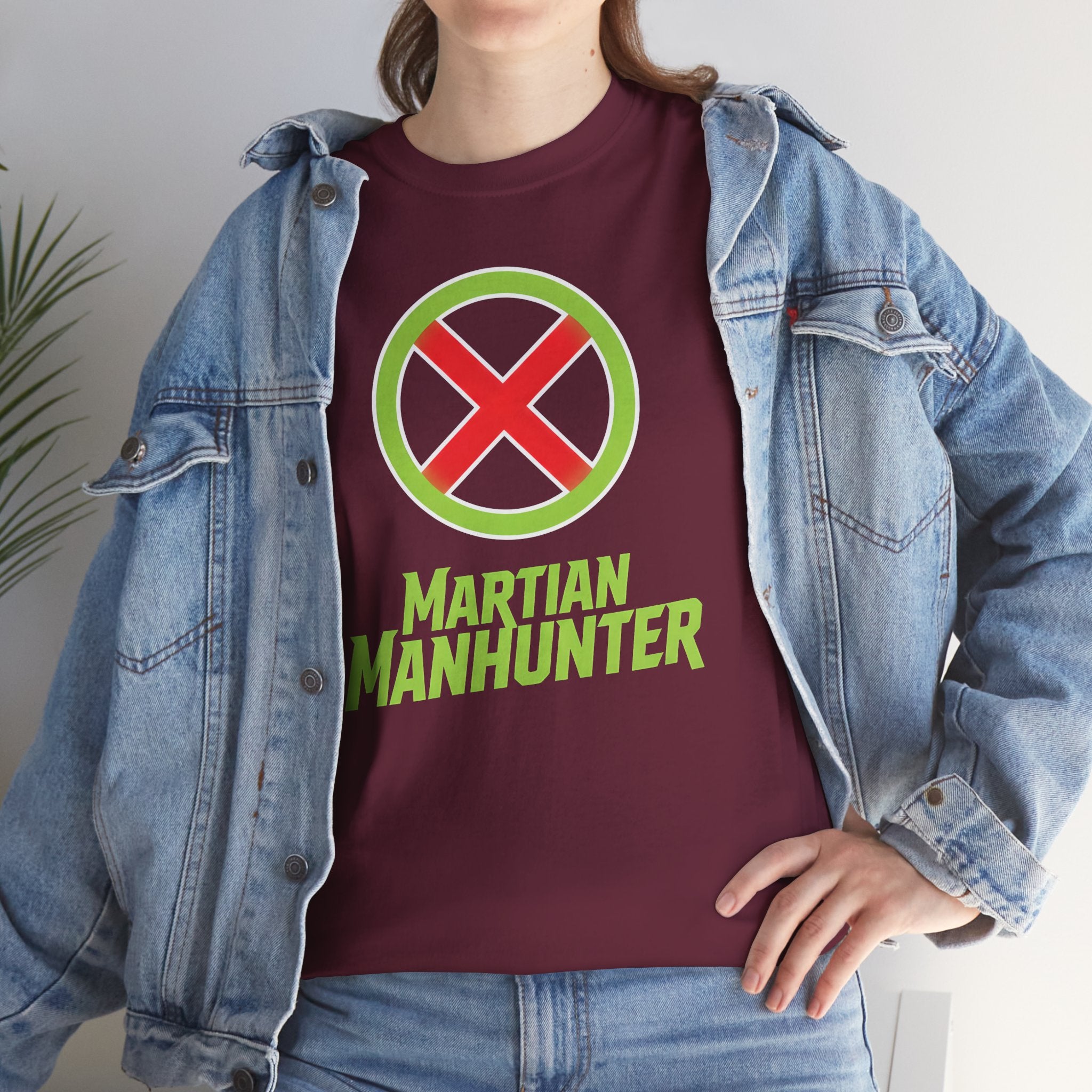 Justice League Martian Manhunter T-Shirt — J'onn J'onzz DC Superhero Cotton Tee