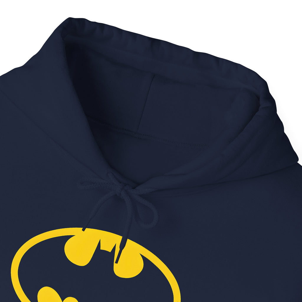 Batman Classic Logo Hoodie – Classic Yellow Bat Emblem Sweatshirt