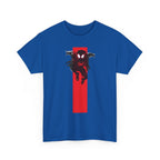 Marvel Miles Morales Spider-Man T-Shirt – Red Vertical Stripe Design | Premium Superhero Tee for Fans