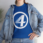 Fantastic Four Retro Logo T-Shirt — Minimalist Vintage Superhero Tee