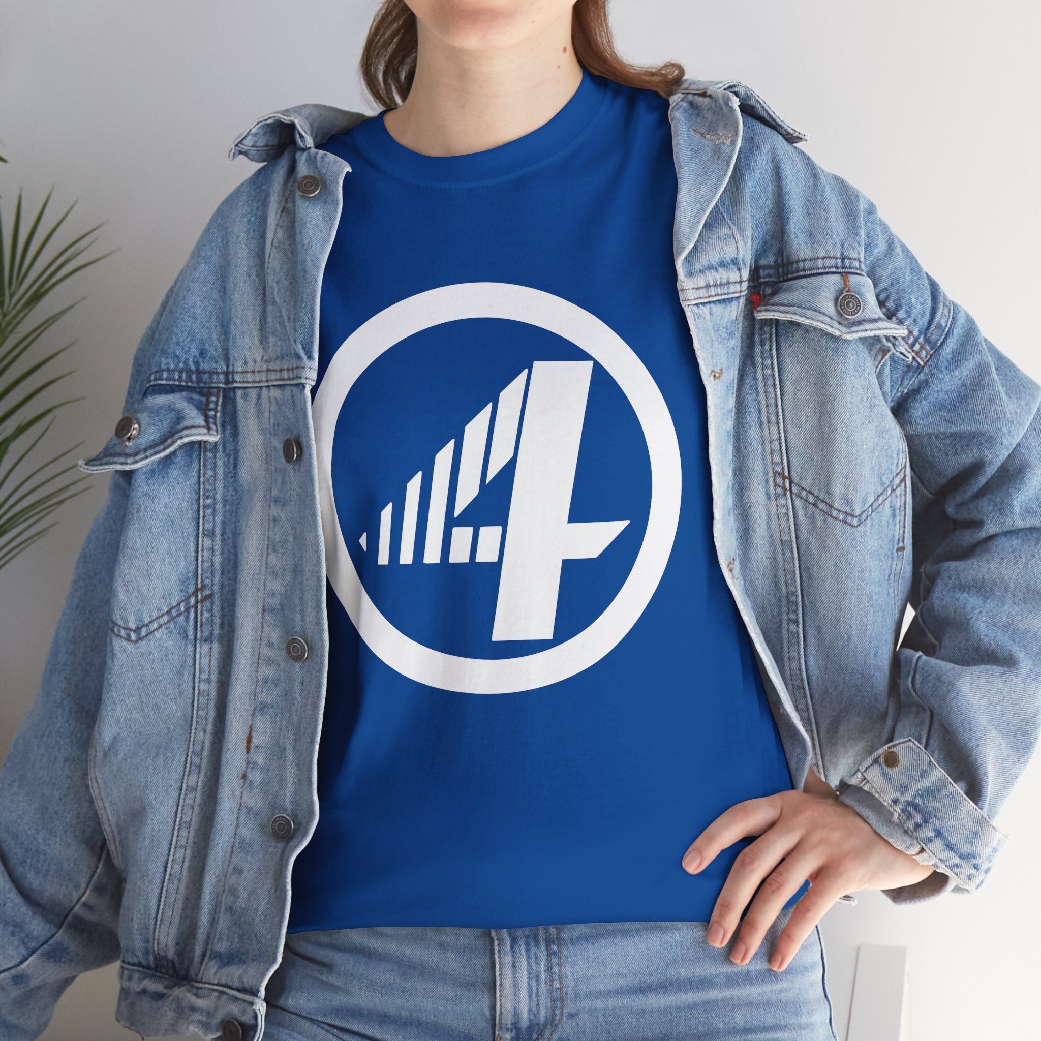 Fantastic Four Retro Logo T-Shirt — Minimalist Vintage Superhero Tee