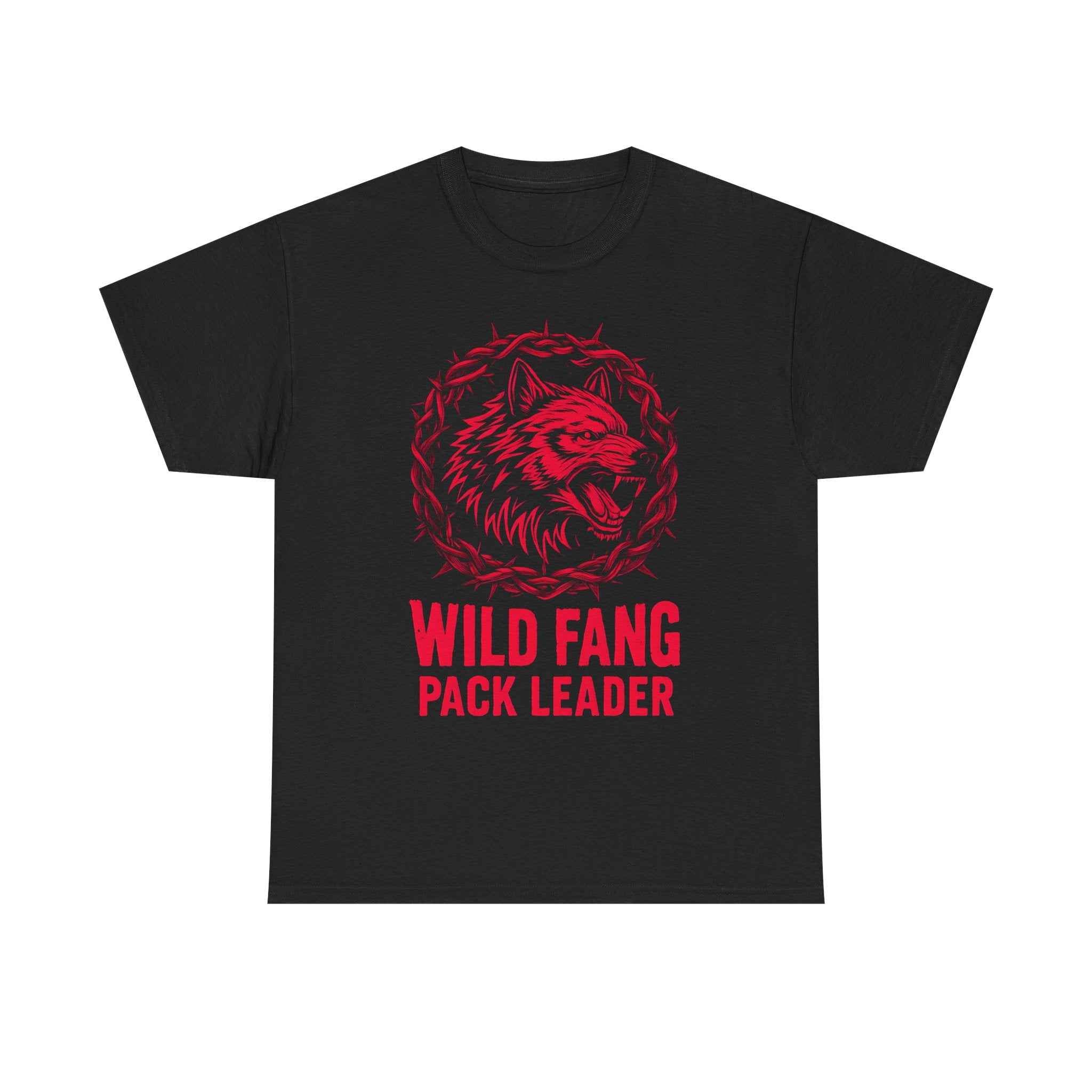 Wild Fang Pack Leader Unisex Cotton T-Shirt | Wolf Lover Gift, Adventure Apparel, Unique Graphic Tee, Animal Tee Shirt, Nature Lover Top