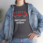Batman & Robin 1997 Red Bat Emblem T‑Shirt - Batfamily shirt - George Clooney 90s Batman movie shirt