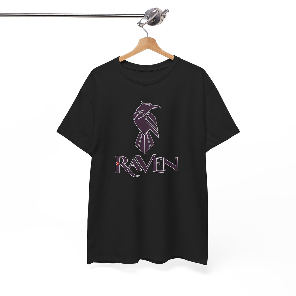 Teen Titans Raven Graphic Tee — Purple Geometric Raven Shirt