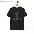 Teen Titans Raven Graphic Tee — Purple Geometric Raven Shirt
