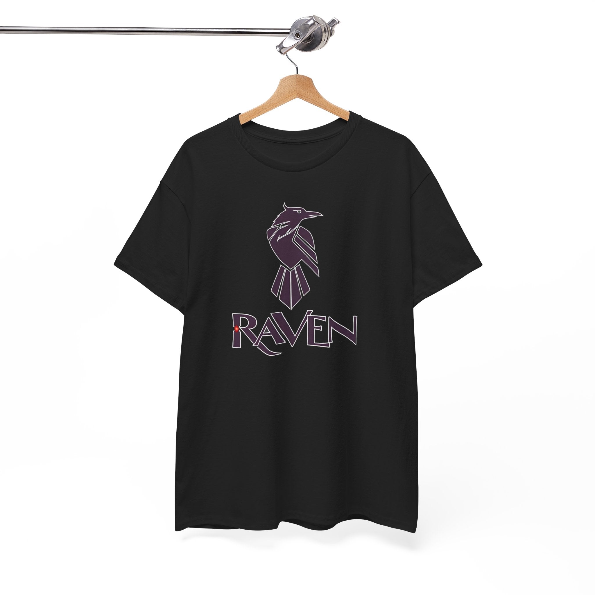 Teen Titans Raven Graphic Tee — Purple Geometric Raven Shirt