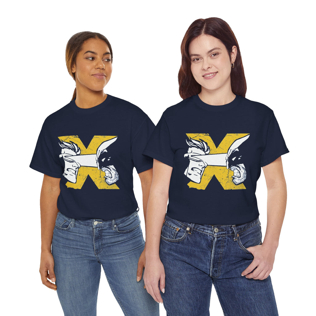 Wolverine vs Cyclops Vintage Graphic Tee — X‑Men Fan Shirt