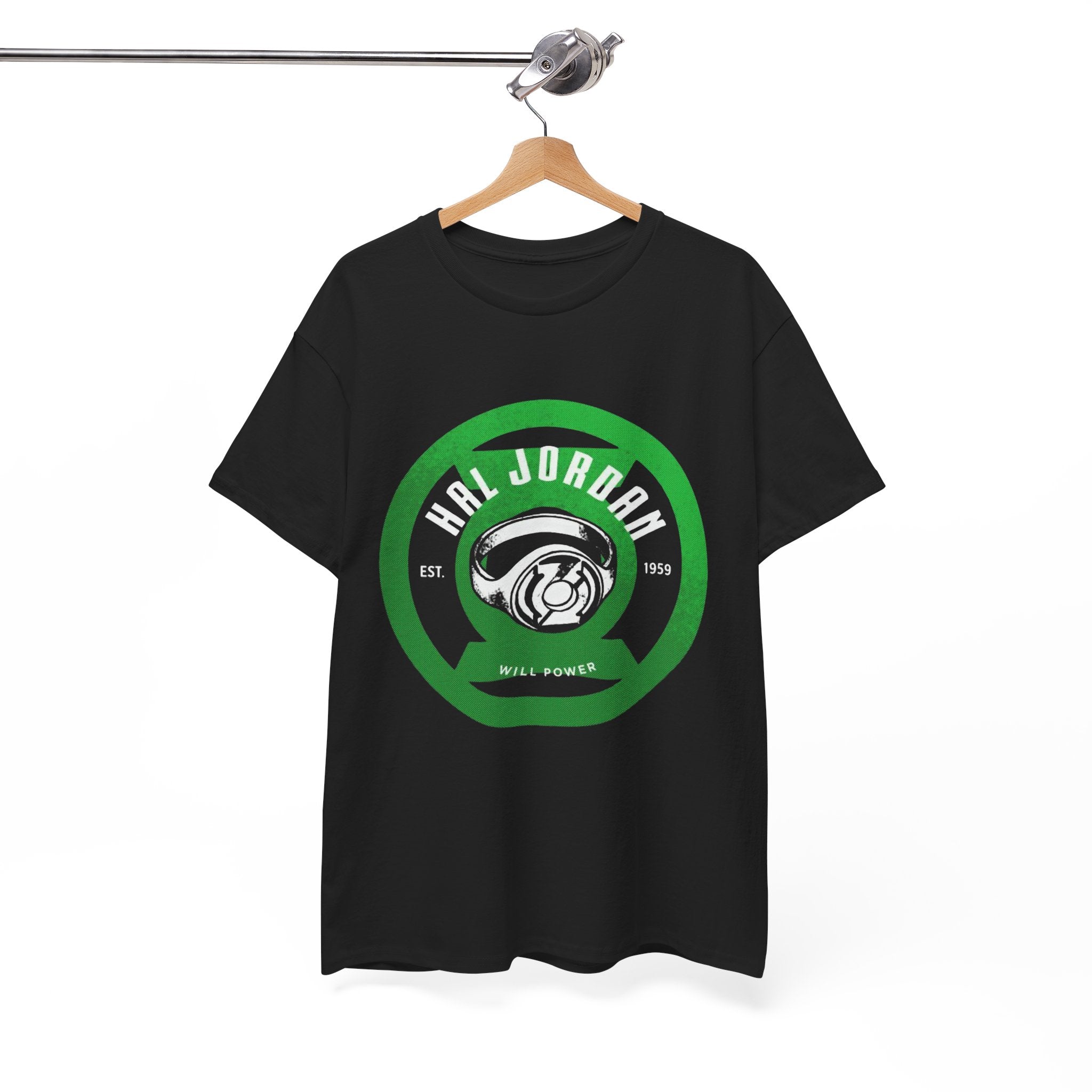 Green Lantern Hal Jordan Retro Logo Basketball T-Shirt