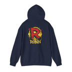 DC Robin Graffiti Hoodie — Dick Grayson "R" Street Art Pullover