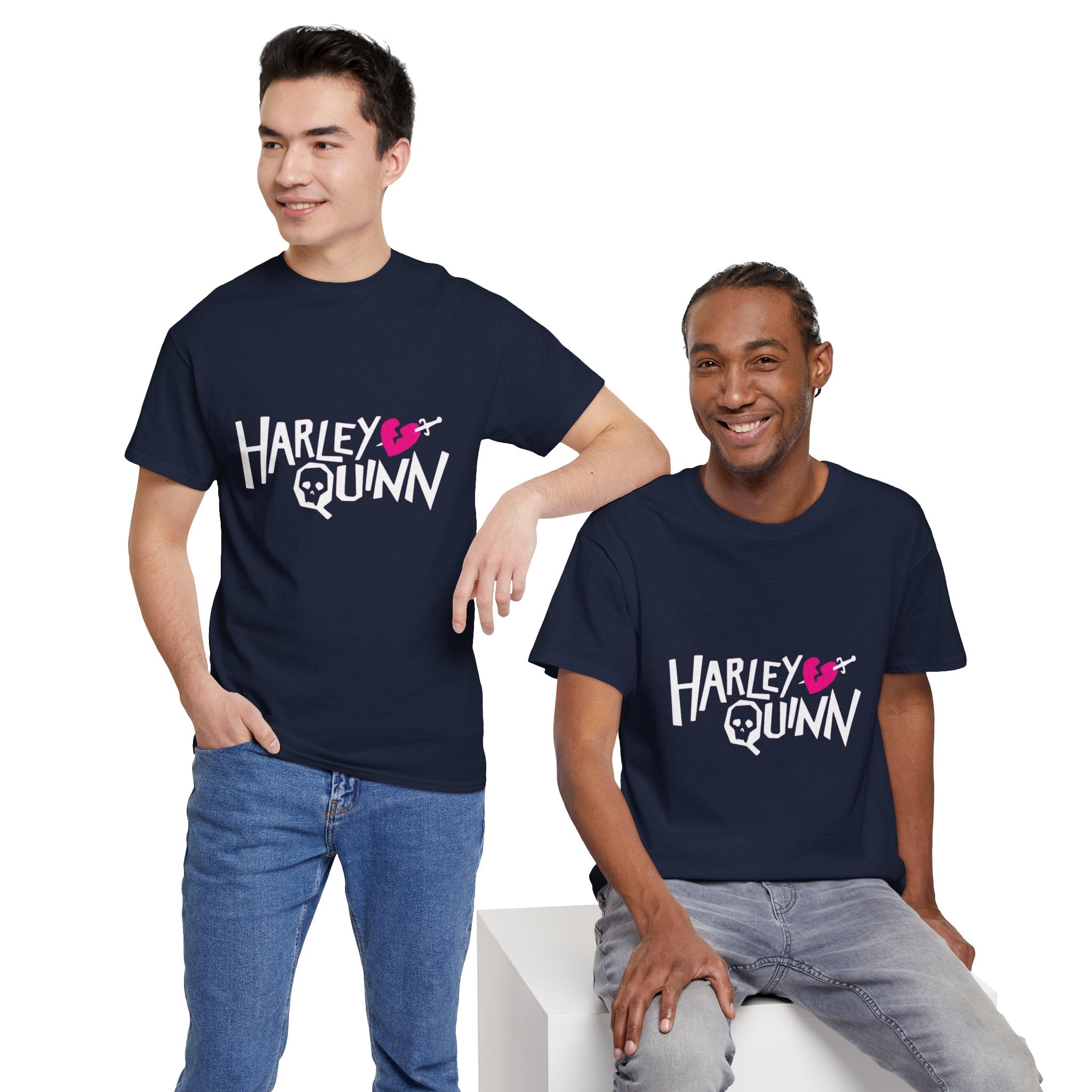 Harley Quinn Skull Heart Shirt – DC Comics Villain Graphic Tee