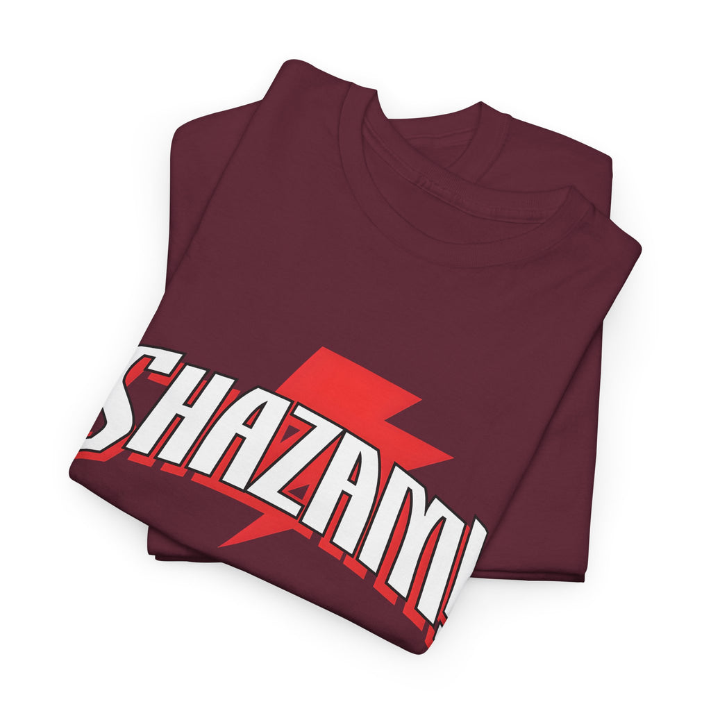 Shazam! Lightning Logo T-Shirt — Retro Comic Superhero Tee