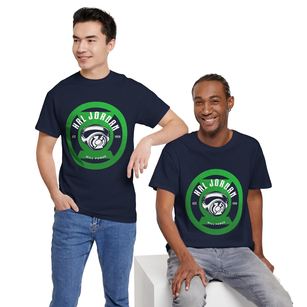 Green Lantern Hal Jordan Retro Logo Basketball T-Shirt