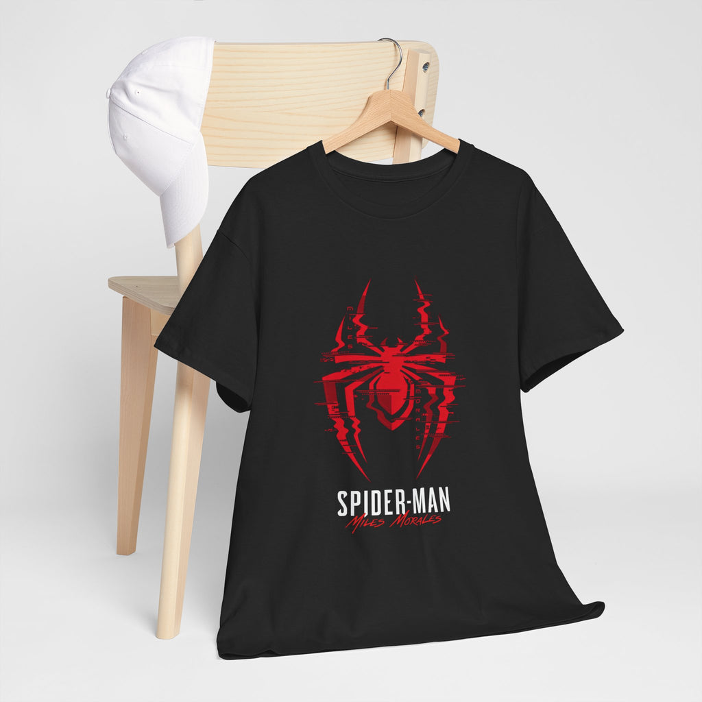 Marvel Spider-Man Miles Morales Glitch T-Shirt – Gamer Style Streetwear Tee