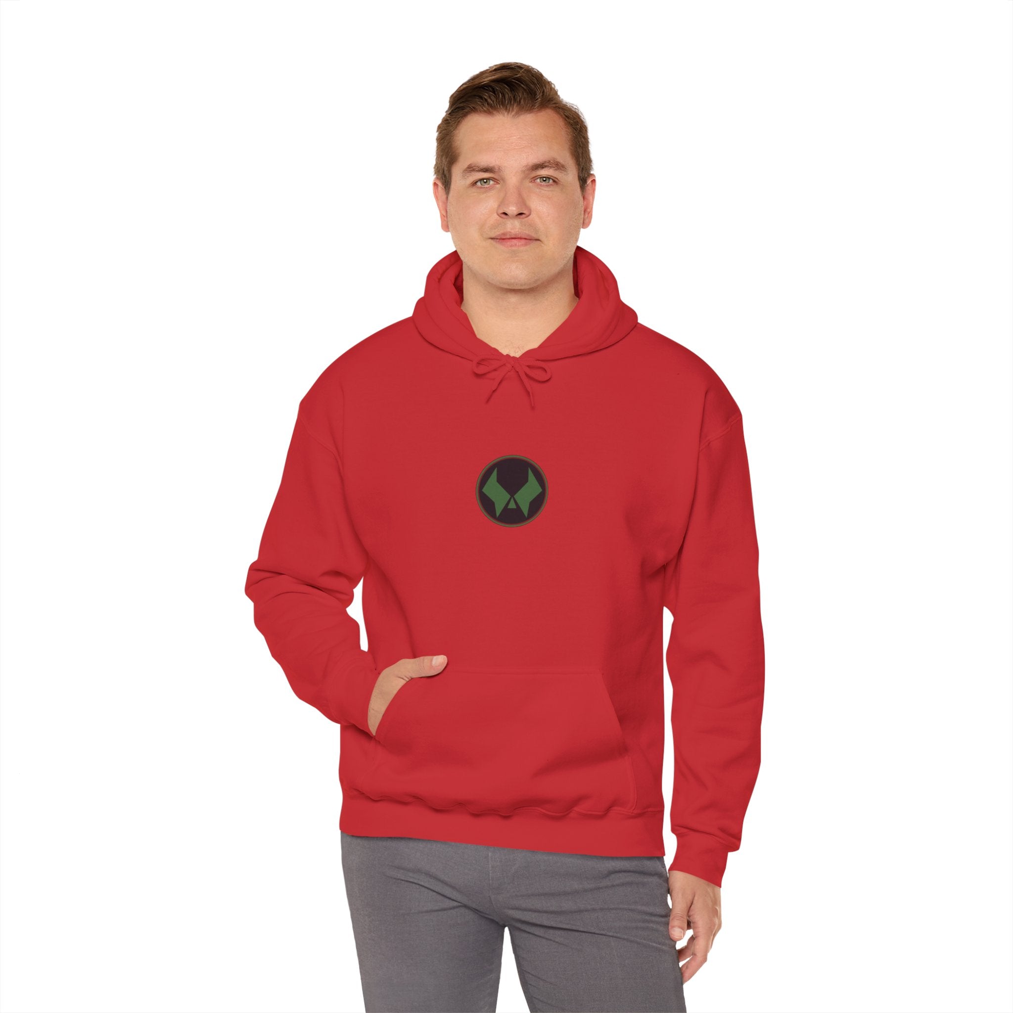 Doctor Doom Avengers Hoodie — Villain Portrait & Back Text Graphic