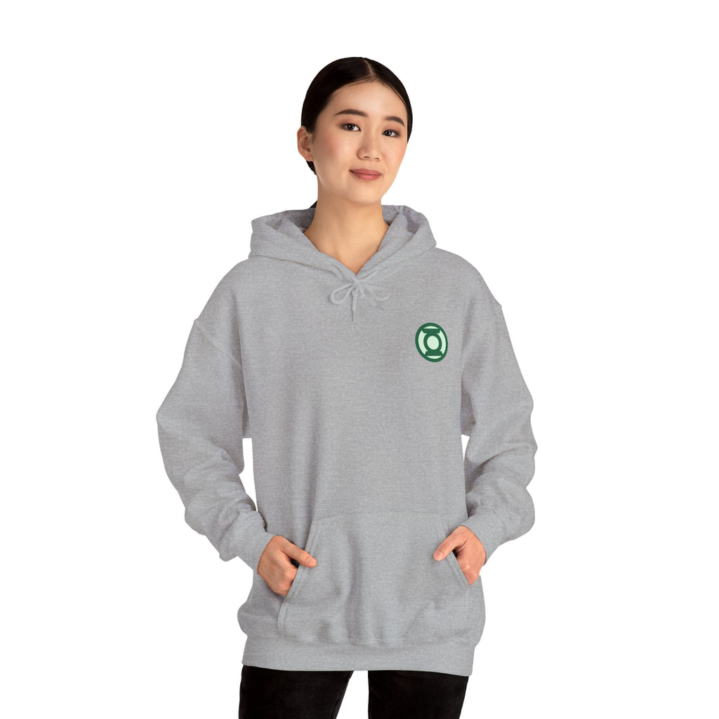 Green Lantern "Willpower" Hoodie — Comic Superhero Hooded Sweatshirt