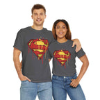 Superman Graffiti Dripping S Shield Black Unisex T-Shirt