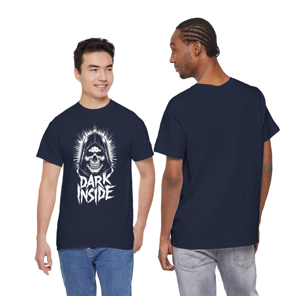 Dark Inside Skull Graphic T-Shirt — Gothic Halloween Alternative Tee