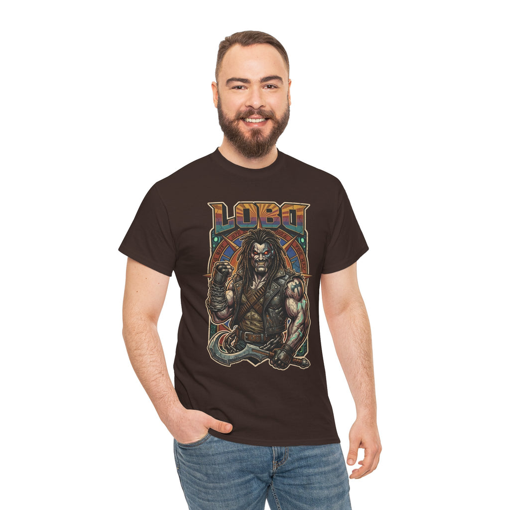 Lobo Warrior Graphic Tee – Jason Momoa’s DCU Czarnian Bounty Hunter T‑Shirt
