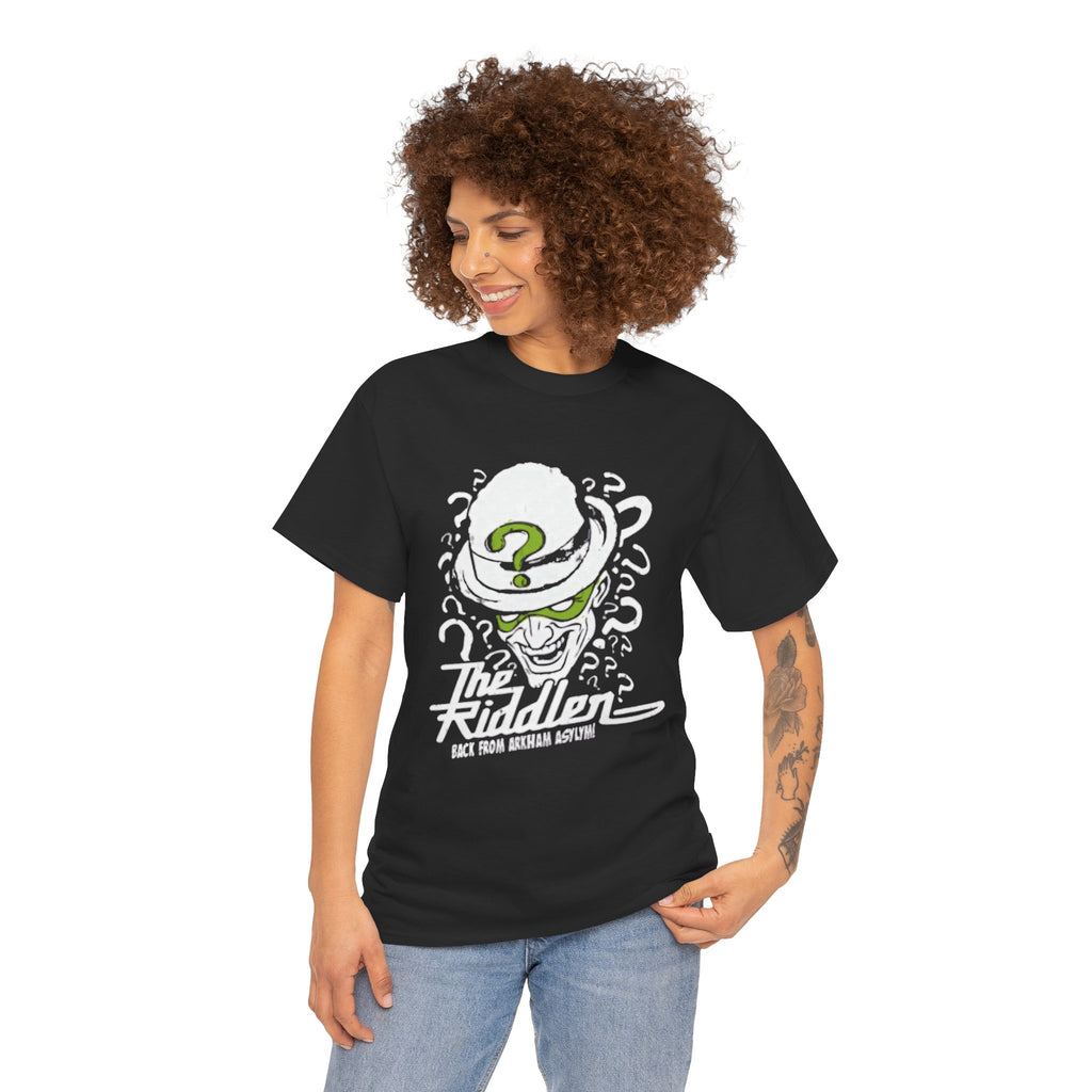 The Riddler T-Shirt – Vintage DC Batman Villain Graphic Tee | Gotham Puzzle Design
