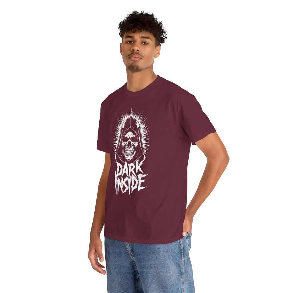 Dark Inside Skull Graphic T-Shirt — Gothic Halloween Alternative Tee