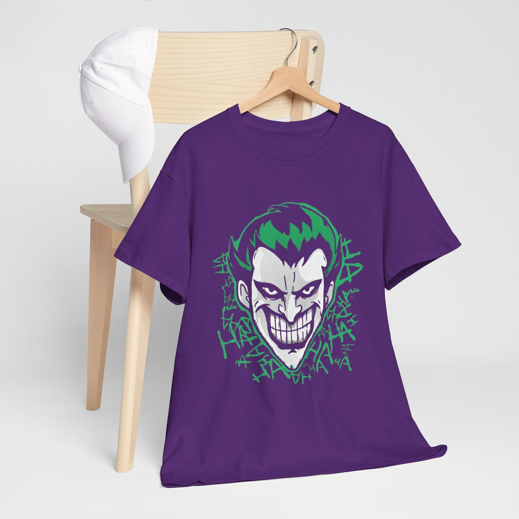 Joker Smile Graphic T-Shirt – Dark Villain Green Grin Unisex Tee