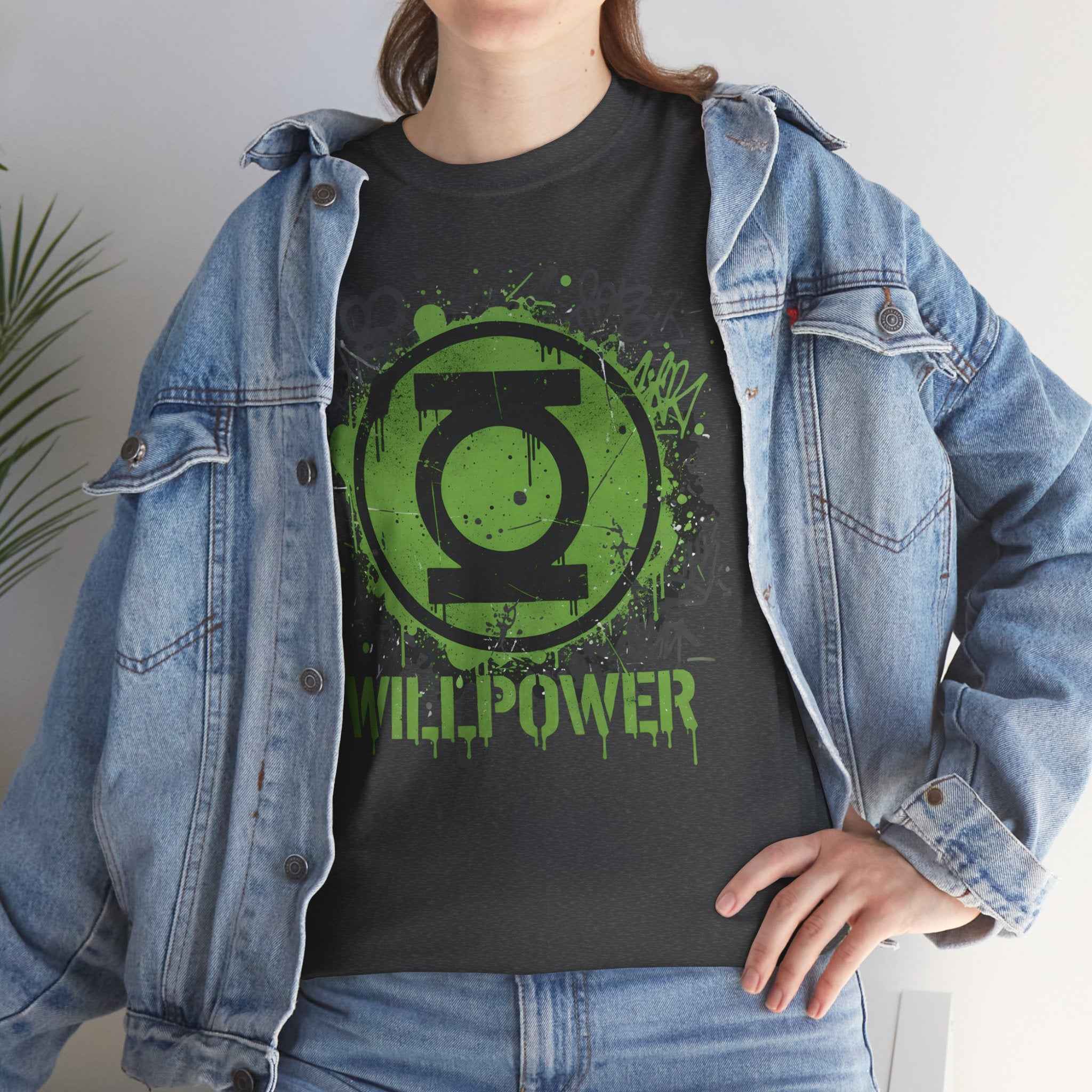 Green Lantern Willpower Graffiti Splatter Unisex T-shirt