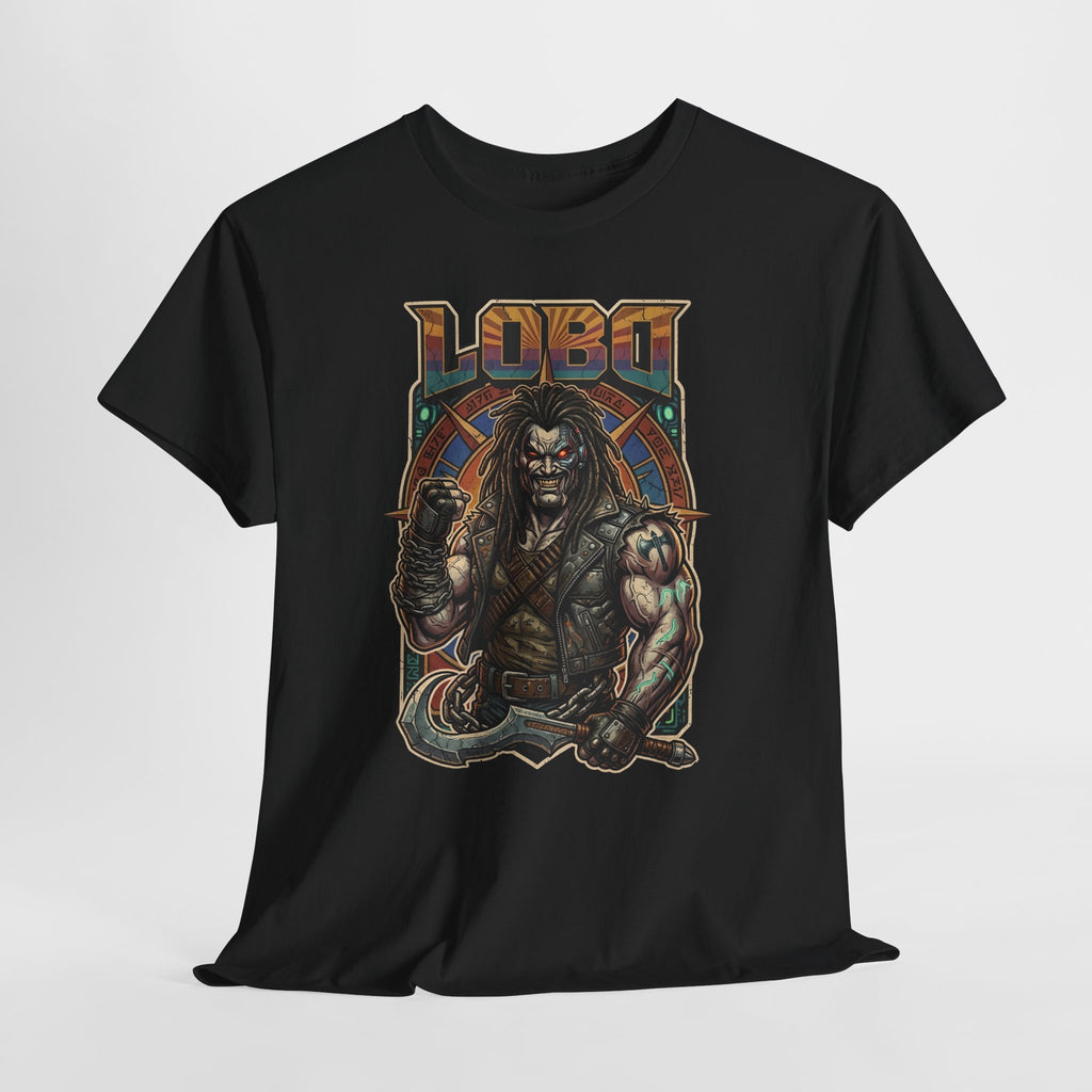 Lobo Warrior Graphic Tee – Jason Momoa’s DCU Czarnian Bounty Hunter T‑Shirt