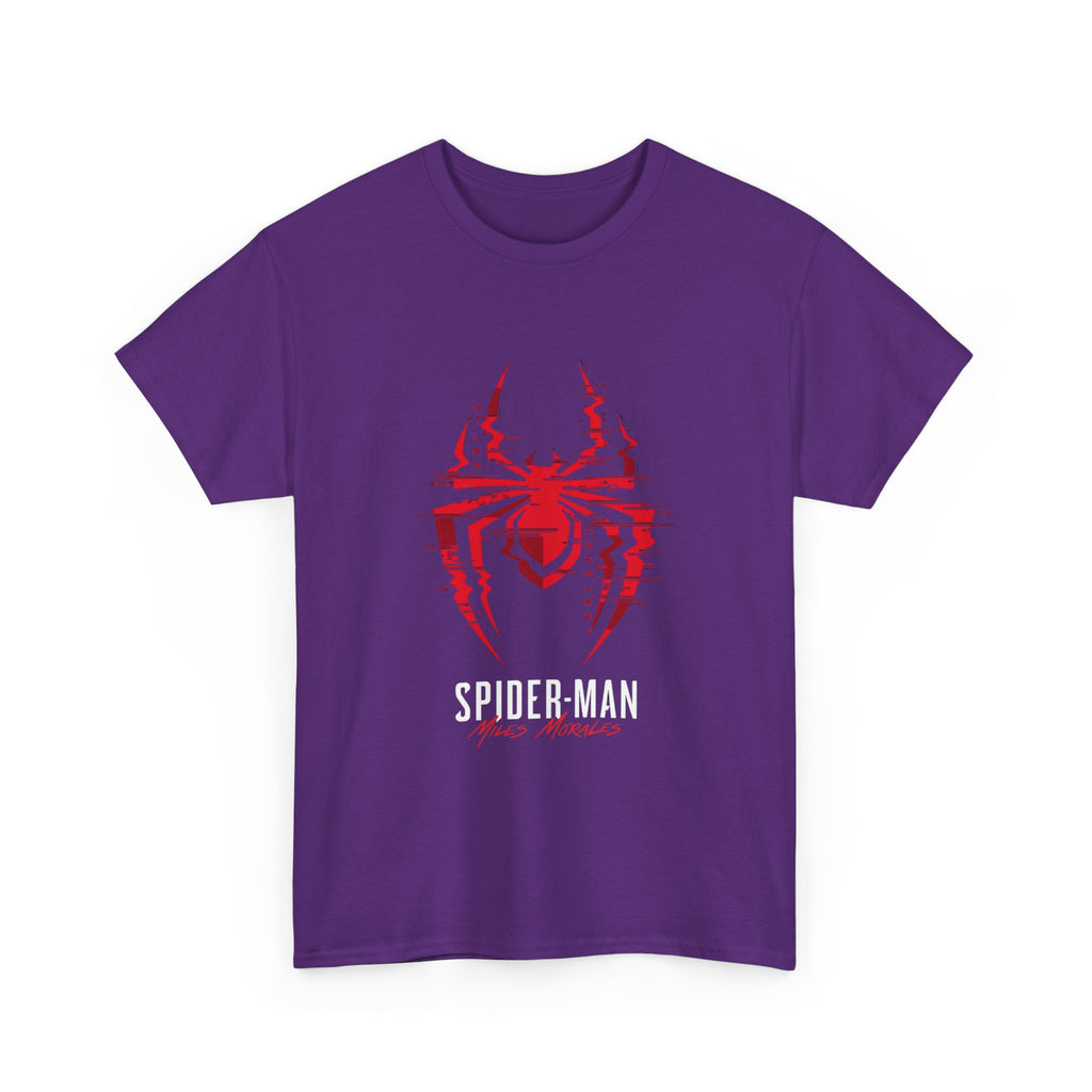 Marvel Spider-Man Miles Morales Glitch T-Shirt – Gamer Style Streetwear Tee