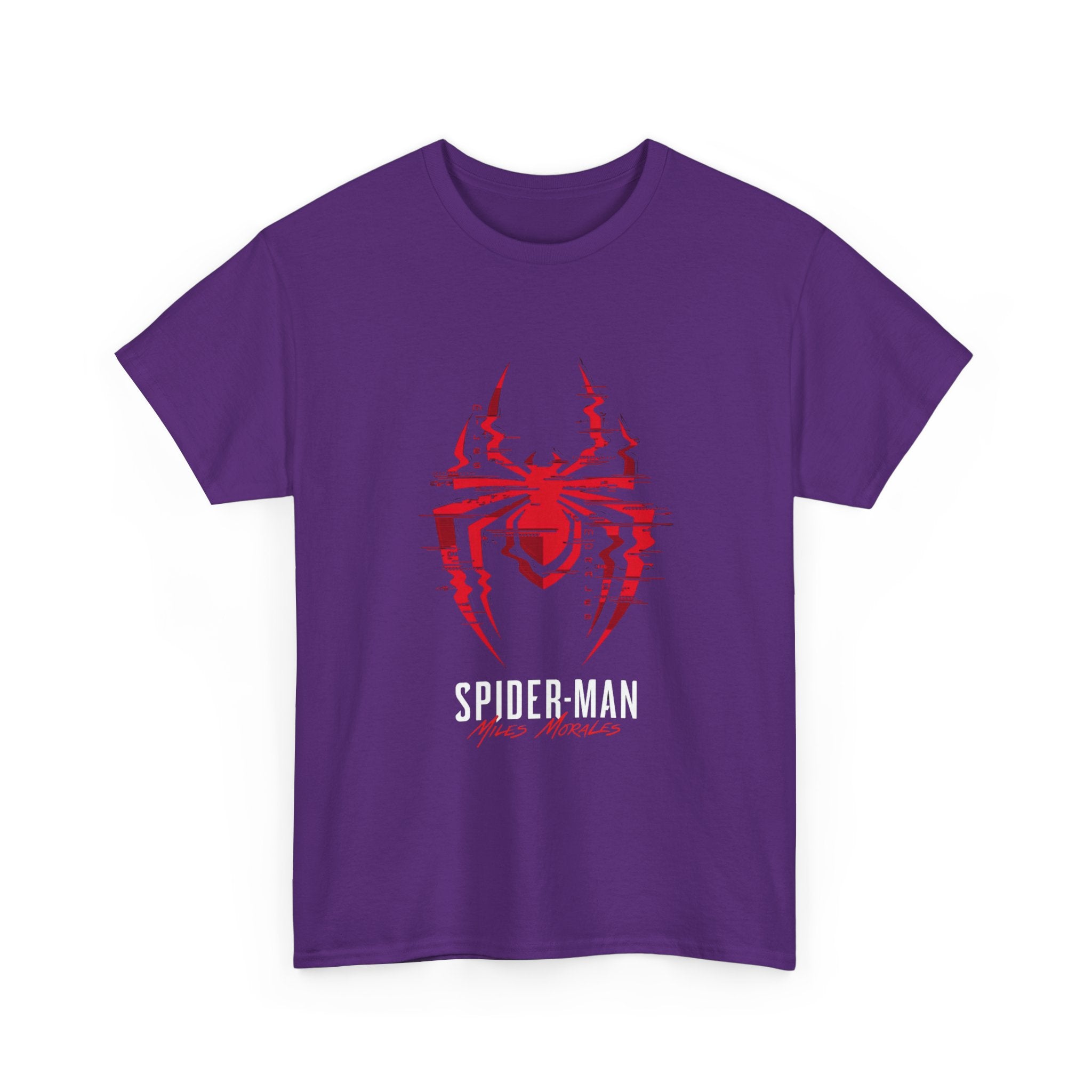 Marvel Spider-Man Miles Morales Glitch T-Shirt – Gamer Style Streetwear Tee