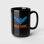 Dick Grayson Nightwing Dripping Grunge Coffee Mug