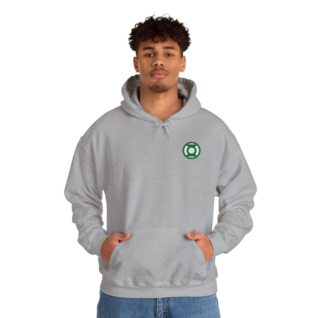 Green Lantern "Willpower" Hoodie — Comic Superhero Hooded Sweatshirt